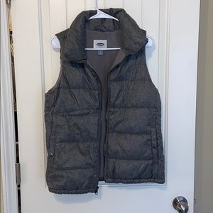 Gray winter vest